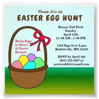 Budget Eggs in a Basket Easter Egg Hunt Invitation Photo Print