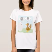 Chicken Vs Egg Funny Animal Cartoon Design T-Shirt