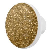 Gold Glitter Pattern ID144 Ceramic Knob