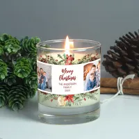 Christmas Family 4 Photo Woodland Botanical Scented Candle