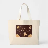 Spooky Times Spirit Board Halloween Vibes Large Tote Bag