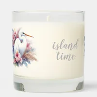 Tropical Egret Coastal Bird Scented Candle