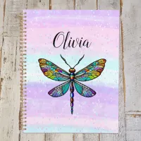 Colorful Stained Glass Dragonfly Wings Planner