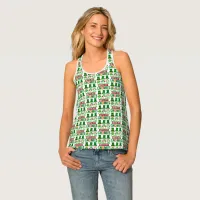 Funny Chillin with Gnomies St Patricks All Print Tank Top