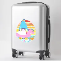 Summer Vacation Beach Gnome Sticker