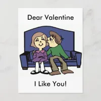 I Like You Valentine Holiday Postcard