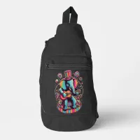 Musical Pachyderm in Top Hat Sling Bag