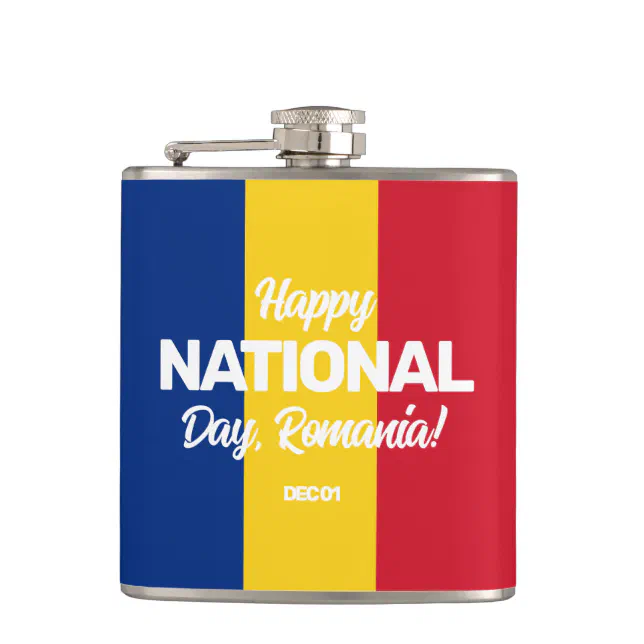 Romania Independence Day Romanian National Flag Flask