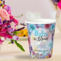 Elegant Radiant Bohemian Flowers Baby in Bloom Paper Cups