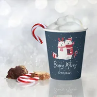 Polar Beary Merry Christmas ID851 Paper Cups