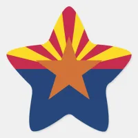  State of Arizona Flag Star Sticker