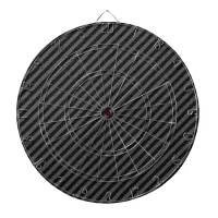 Thin Black and Gray Diagonal Stripes Dartboard