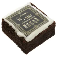 Art Deco Retro New Year's Eve Prohibition Bar Brownie