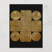 Celtic Knotwork Cross Postcard