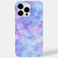 purple & pink pastel dream watercolor galaxy apple Case-Mate iPhone 14 pro max case