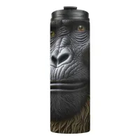 Bigfoot Face Closeup | Gorilla, Skunk Ape Thermal Tumbler