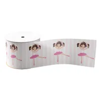 Pink Ballerina theme Birthday Party Grosgrain Ribbon