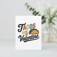 Tacos are My Valentine Funny Postcard