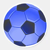 American Soccer or Association Football Classic Round Sticker