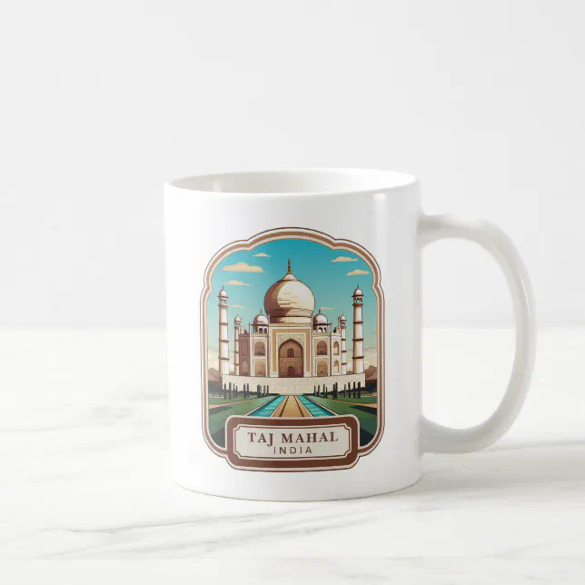 Taj Mahal Souvenir Vintage India Coffee Mug