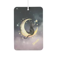 Cute Cartoon Cat on Moon Air Freshener