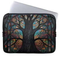 Tree Of Life Stained Glass Mosaic Art  Laptop Sleeve