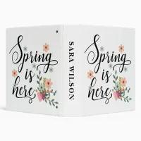 spring is here binder