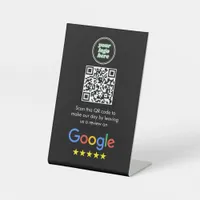 Google Reviews | Business Review Link QR Code Pedestal Sign