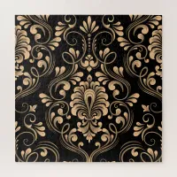 Gold on Black Pattern | Jigsaw Puzzle