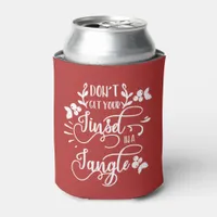 dont get your tinsel in a tangle christmas can cooler