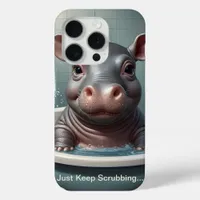 Splish Splash Cute Funny Posters with Quotes iPhone 15 Pro Case