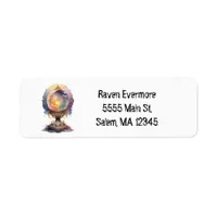 Watercolor Crystal Ball Label