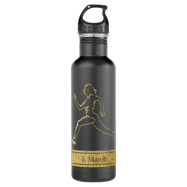 Grace in Motion: The Silhouette of Speed Stainless Steel Water Bottle