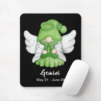 Gnome Gemini Astrology Sign Angel Mouse Pad