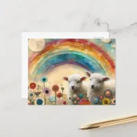 Rainbow Lambs Postcard