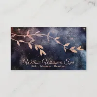 *~* Magical  Pink Teal Sky Willow Tree  Branch Business Card