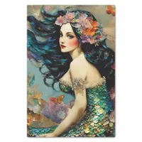 Beautiful Mermaid Decoupage Tissue Paper