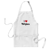 I Love Mangoes Adult Apron