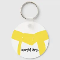 Martial Arts Yellow Belt Keychain