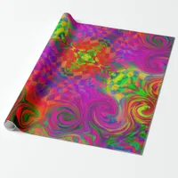 [Phantasmagoria] Warped Swirling Colors Wrapping Paper