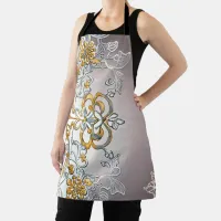 Gold & Silver Lace Apron