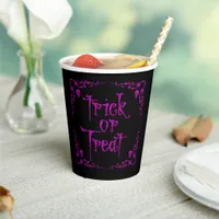 Poison Purple Trick or Treat  Paper Cups