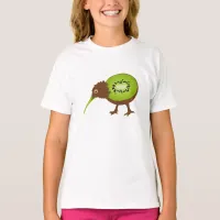 Funny Kiwi Bird Fruit Cartoon T-Shirt