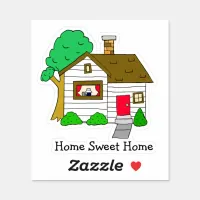 Home Sweet Home Cartoon Sticker