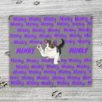 Personalized female Pet Name in Purple | Pet  Fleece Blanket