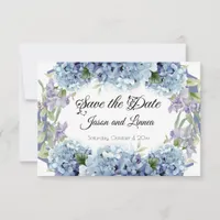 Forget-Me-Not Flowers Watercolor Elegant  Save The Date