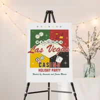 Holiday Vegas Casino Poker Night Party Welcome Foam Board