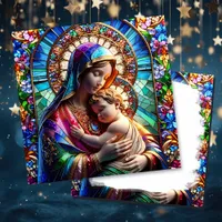 Virgin Mary and Baby Jesus | Religious Christmas Card