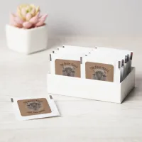 Rustic Western Plains Bison Hand Sanitizer Packet