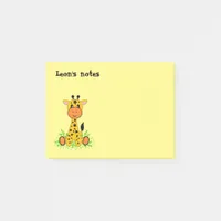 Cute funny baby giraffe for kids,  post-it notes